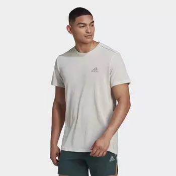 Мужская одежда для бега adidas X-City Tee (Бежевая)