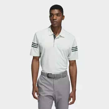 Мужская рубашка 3-STRIPES POLO SHIRT (Зеленая)