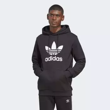 Мужская толстовка adidas Adicolor Classics Trefoil Hoodie (Черная)