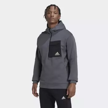 Мужская толстовка adidas Designed for Gameday Hoodie (Серая)