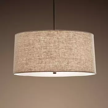 Подвесной светильник (люстра) Rh Round Linen Shade Pendant ImperiumLoft 40,1557 (75147-22)