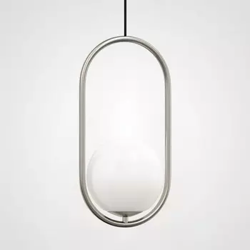 Подвесной светильник Matthew Mccormick Hoop 40 Silver Mila Pendant ImperiumLoft Hoop-B01 (179965-22) в форме шара