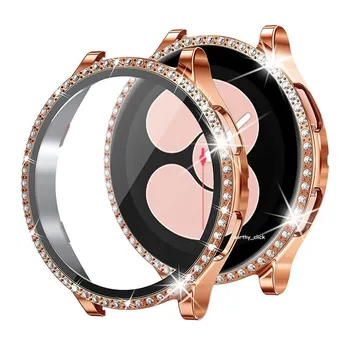 Для Samsung Galaxy Watch 4 5 40/44 мм защитная пленка из закаленного стекла, чехол для экрана For Samsung Galaxy Watch 5 44mm чёрный
