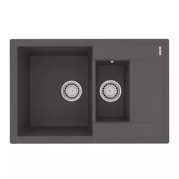 Кухонная мойка Lemark Ramza 760 50x76 9910041 серая