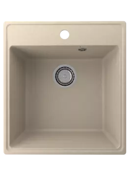 Кухонная мойка Ulgran Quartz 46 см Forte 460-03 бежевая