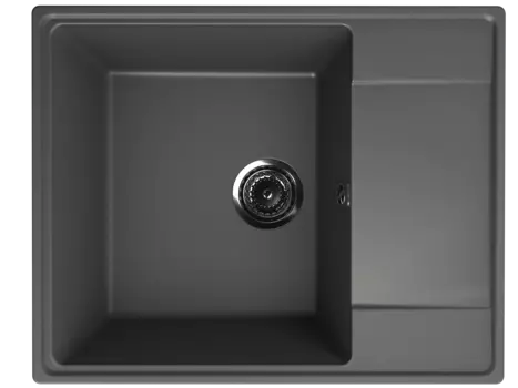 Кухонная мойка Ulgran Quartz 61 см Prima 605-09 черная