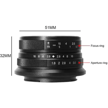 Объектив 7Artisans 25mm F1.8 E-mount Чёрный A101B