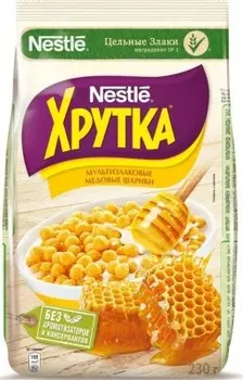 Готовый завтрак хрутка 230 г медовые шарики пакет