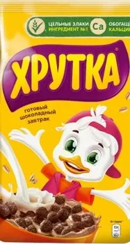Готовый завтрак хрутка 230 г шарики шоколадные пакет