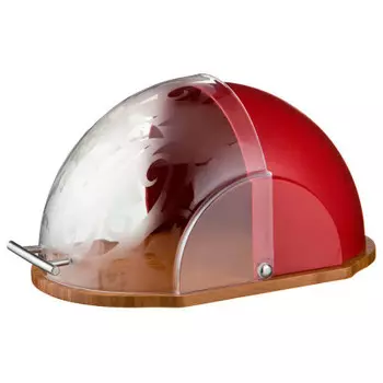 Хлебница 36*26*20см Agness деревянная с комбинированной крышкой 938-008