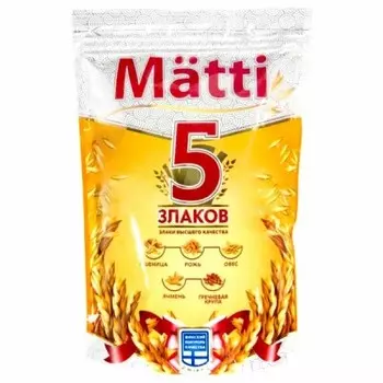 Хлопья матти 400 г 5 злаков