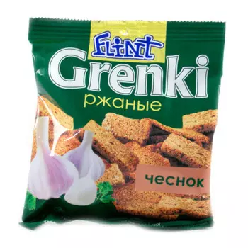 Гренки флинт 80г чеснок