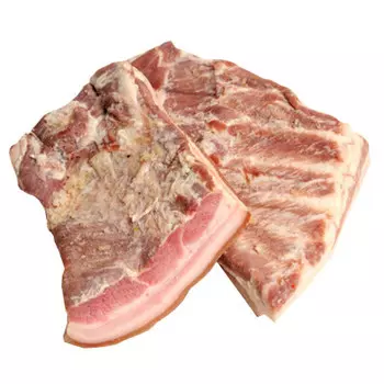 Грудинка бескостная соленая мясной продукт из свинины вкусно так