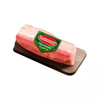 Грудинка охотничья 300г в/к в/у продукт из мяса свинины великолукский м-т