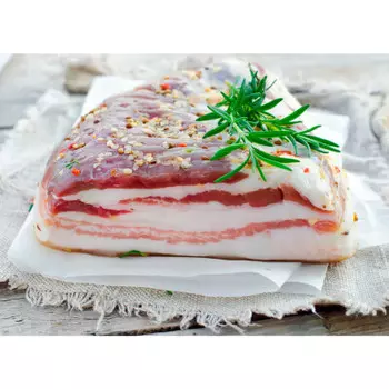 Грудинка соленая продукт в/у мясной из шпика соленый сагуновский м-т
