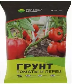 Грунт почвенный томаты и перец 5 л торфяная поляна