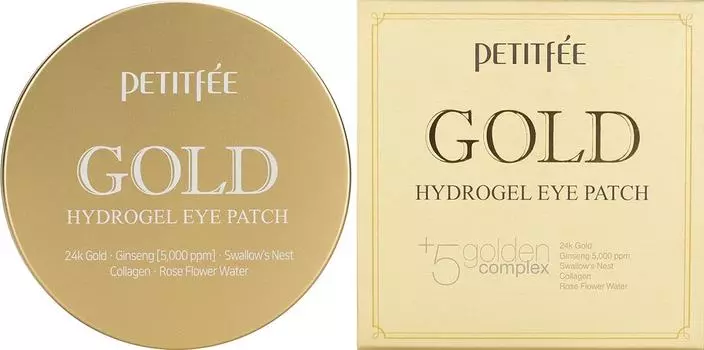 Патчи для области вокруг глаз Petitfee с золотом 60шт
