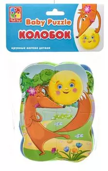 Пазл Vladi Toys Колобок мягкий 16 элементов