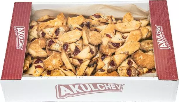 Печенье Акульчев Купелька Сдобное с брусникой 2кг