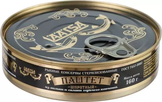 Паштет Laatsa шпротный из кильки и салаки 160г
