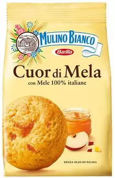 Печенье сдобное Mulino Bianco Песочное Cuor di mela 250г