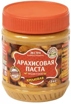 Паста арахисовая Азбука продуктов Экстра кремовая 340г