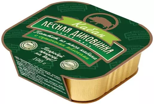 Паштет Лесная диковинка из мяса кабана с яблоками 100г
