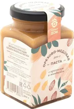 Паста орехово-медовая Медовый дом с арахисом и миндалем 320г