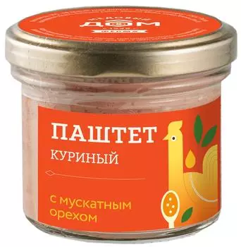 Паштет Медовый дом ферма Из куриной печени натуральный 100г