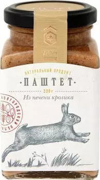 Паштет Медовый дом ферма из печени кролика 230г