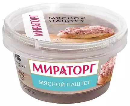 Паштет Мираторг мясной 130г - Vprok.ru Перекрёсток