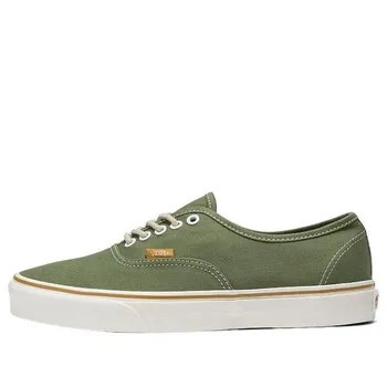 Кроссовки authentic 'embroidered check loden green' Vans, зеленый
