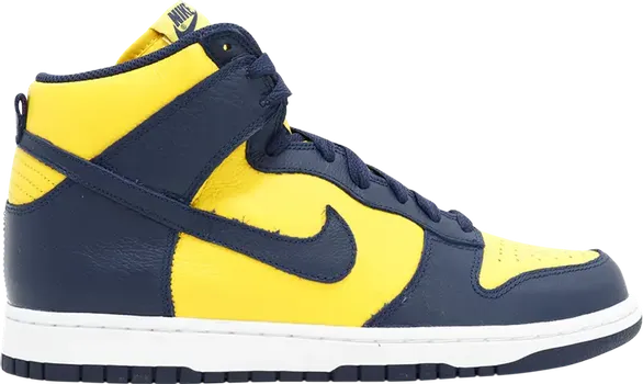 Кроссовки Nike Dunk High QS 'Michigan' 2016, синий