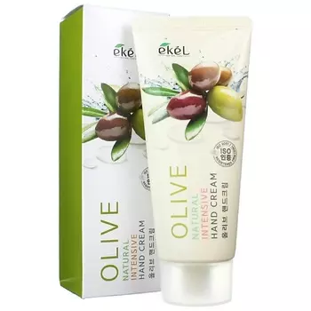 EKEL Крем для рук смягчающий с Оливой Natural Intensive Hand Cream Olive 100.0