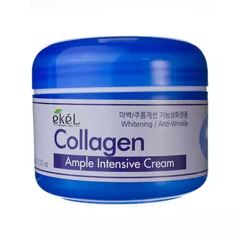 EKEL Крем для лица с Коллагеном Ампульный Омолаживающий Ample Intensive Cream Collagen 100