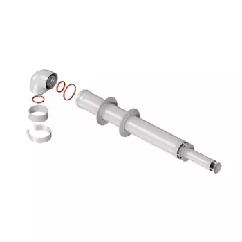 Комплект дымохода Rommer RCA-6010-211000 АНТИЛЕД 60/100 - 1000мм хомут в комплекте