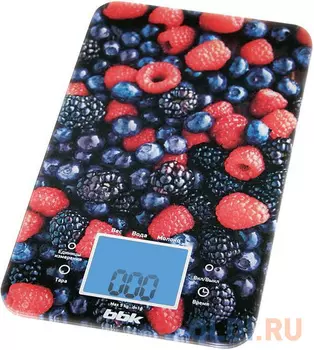 Весы кухонные BBK KS107G черный/красный