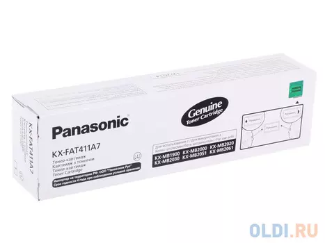 Картридж Panasonic KX-FAT411A7 2000стр Черный