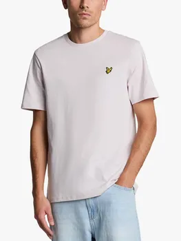 Хлопчатобумажная футболка обычного покроя с коротким рукавом Lyle & Scott, цвет Mist Lilac