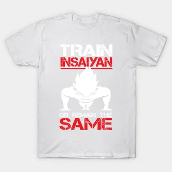 T Shirt Women Train Insaiyan Or Remain The Same Vegeta Harajuku Print Kawaii Tshirt Summer Short Sleeve Female T-Shirt Top Tee S