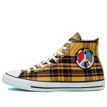 Кроссовки chuck taylor all star high 'plaid pack - world peace' Converse, черный