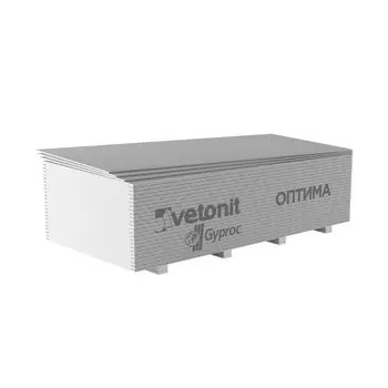 Гипсокартон Vetonit (Gyproc) Оптима 2000х1200х12,5 мм