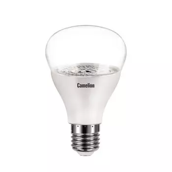 Фитолампа для растений Camelion E27 15 Вт 170-265 В груша прозрачная