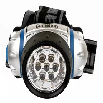 Фонарь налобный Camelion светодиодный 7 LED на батарейках AAA пластик 3 режима (LED5310-7F3)