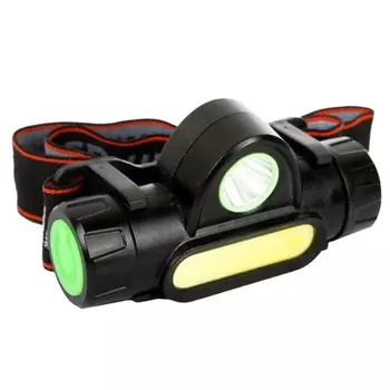 Фонарь налобный Ultraflash E1340 светодиодный 2 LED 3 Вт аккумуляторный Li-Ion 1200 мАч пластик 2 режима (E1340)