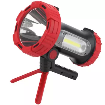 Фонарь прожектор Ritter светодиодный 2 LED 10 Вт аккумуляторный Li-Ion 3000 мАч пластик многофункциональный (29112 1)