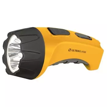 Фонарь ручной Ultraflash LED3804M1 (LED3804M1) светодиодный 5 LED 1,3 Вт аккумуляторный SLA 400 мАч пластик 1 режима