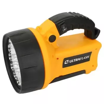 Фонарь ручной Ultraflash UF3712LED (UF3712LED) светодиодный 19 LED 2,5 Вт аккумуляторный SLA 200 мАч пластик 2 режима