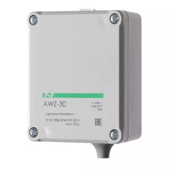 Фотореле модульное F&F AWZ-30 (EA01.001.004) 230 В 30 А 1P+N с датчиком