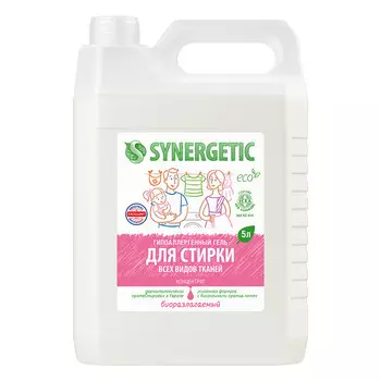 Гель Synergetic для стирки всех видов ткани концентрат 5 л